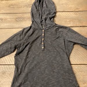 Long sleeve shirt with hood